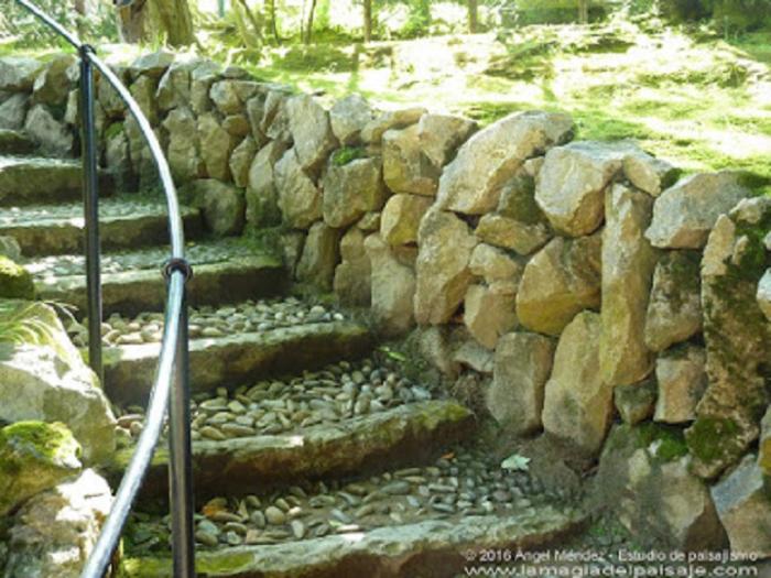 El Capricho de Gaudí, escaleras